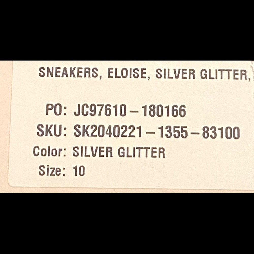Eloise Silver glitter sneakers